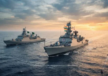 Pakistani ship collides with Indian ship
