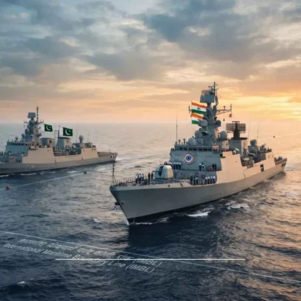 Pakistani ship collides with Indian ship