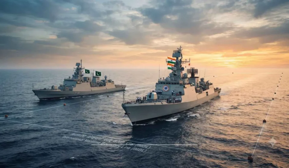 Pakistani ship collides with Indian ship